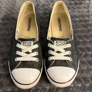 Converse All Star Chuck Taylor Women’s Charcoal Slip On Shoes Sneakers